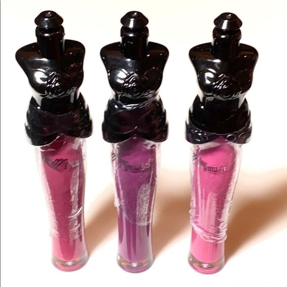 Lot (3) Amuse Ladies Corset LIP GLOSS Pink Purple Raspberry Lip Color Tube .14oz - Picture 5 of 5